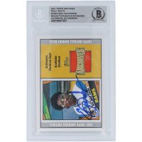 Eric Dickerson Los Angeles Rams Autographed 2001 Topps Archives Authentic Stadium Seat Relic #280 Beckett Fanatics Witnessed Authenticated Card