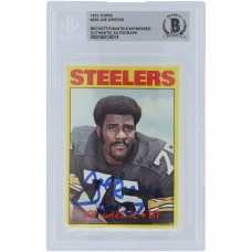 Joe Greene Pittsburgh Steelers Autographed 1972 Topps #230 Beckett Fanatics Witnessed Authenticated Card with HOF 87 Inscription