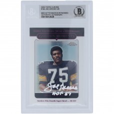 Joe Greene Pittsburgh Steelers Autographed 2005 Topps Chrome Golden Moments White Ink #164 Beckett Fanatics Witnessed Authenticated Card with HOF 87 Inscription