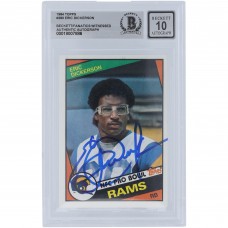 Eric Dickerson Los Angeles Rams Autographed 1984 Topps #280 Beckett Fanatics Witnessed Authenticated 10 Rookie Card Eric Dickerson Los Angeles Rams Autographed 1984 Topps #280 Beckett Fanatics Witnessed Authenticated 10 Rookie Card