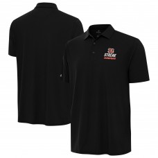 Cincinnati Bengals Antigua Black Streak Era Polo