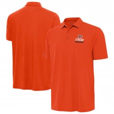 Cincinnati Bengals Antigua Orange Streak Era Polo