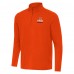 Cincinnati Bengals Antigua Orange Streak Intent Quarter-Zip Sweatshirt