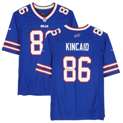 Игровая джерси Dalton Kincaid Buffalo Bills Autographed Fanatics Authentic Royal Nike Game