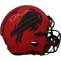 Dalton Kincaid Buffalo Bills Autographed Fanatics Authentic Riddell Rave Speed Replica Helmet