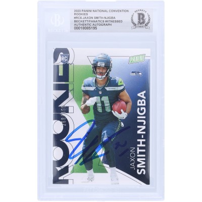 Jaxon Smith-Njigba Seattle Seahawks Autographed 2023 Panini National Convention Rookies #RC6 #/499 Beckett Fanatics Witnessed Authenticated Rookie Card