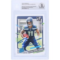 Jaxon Smith-Njigba Seattle Seahawks Autographed 2023 Panini Donruss #390 Beckett Fanatics Witnessed Authenticated Rookie Card