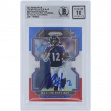 Rashod Bateman Baltimore Ravens Autographed 2021 Panini Prizm Red White & Blue Prizm #340 Beckett Fanatics Witnessed Authenticated 10 Rookie Card
