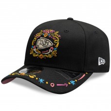 Бейсболка Kansas City Chiefs New Era Black Hasta La Muerte 9SEVENTY
