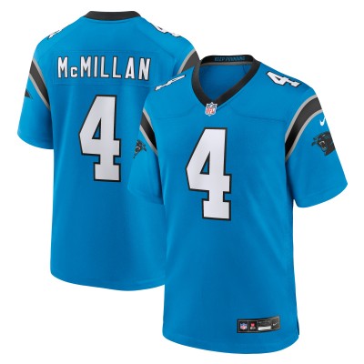 Игровая джерси Carolina Panthers Tetairoa McMillan Nike Blue Alternate Game