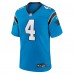 Игровая джерси Carolina Panthers Tetairoa McMillan Nike Blue Alternate Game
