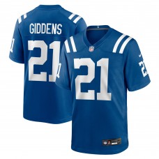 Indianapolis Colts DJ Giddens Nike Royal Team Game Jersey