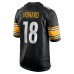 Игровая джерси Pittsburgh Steelers Will Howard Nike Black Team Game