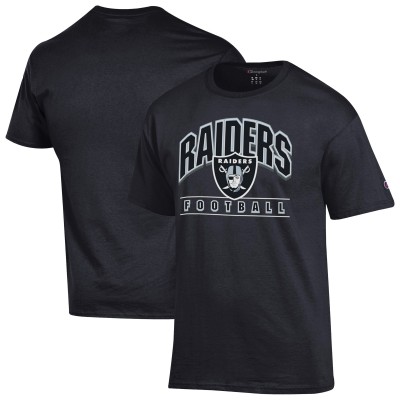 Las Vegas Raiders Champion Black Football T-Shirt