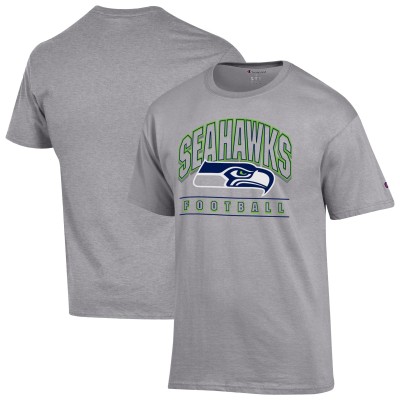 Seattle Seahawks Champion Heather Gray Football T-Shirt