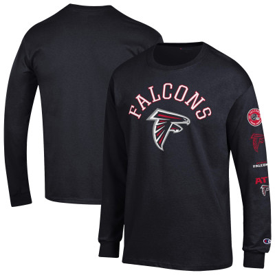 Футболка с длинным рукавом Atlanta Falcons Champion Black Seal