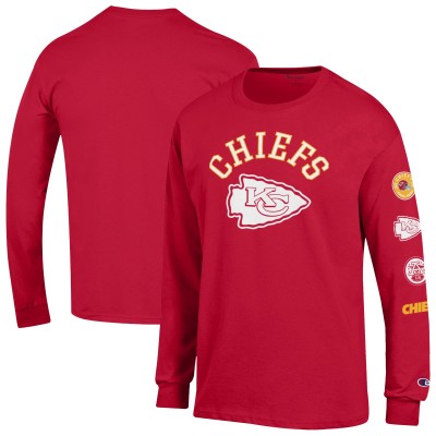 Kansas City Chiefs Champion Red Seal Long Sleeve T-Shirt
