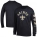 New Orleans Saints Champion Black Seal Long Sleeve T-Shirt New Orleans Saints Champion Black Seal Long Sleeve T-Shirt