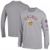 Minnesota Vikings Champion Heather Gray Seal Long Sleeve T-Shirt