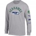 Seattle Seahawks Champion Heather Gray Seal Long Sleeve T-Shirt