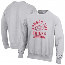 Kansas City Chiefs Champion Heather Gray Reverse Weave Fleece Pullover Sweatshirt