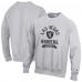Las Vegas Raiders Champion Heather Gray Reverse Weave Fleece Pullover Sweatshirt