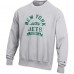 New York Jets Champion Heather Gray Reverse Weave Fleece Pullover Sweatshirt
