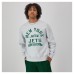 New York Jets Champion Heather Gray Reverse Weave Fleece Pullover Sweatshirt