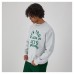 New York Jets Champion Heather Gray Reverse Weave Fleece Pullover Sweatshirt