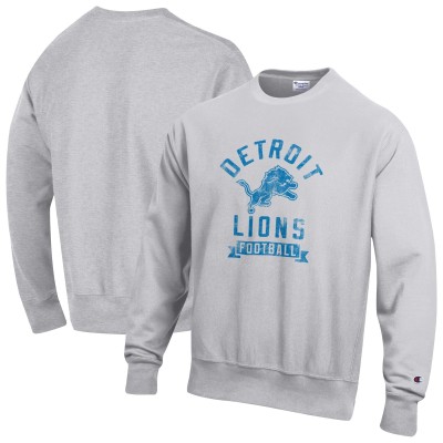 Кофта Detroit Lions Champion Heather Gray Reverse Weave Fleece