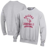 Arizona Cardinals Champion Heather Gray Reverse Weave Fleece Pullover Sweatshirt