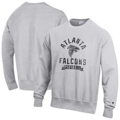 Свитшот Atlanta Falcons Champion Heather Gray Reverse Weave Fleece Pullover