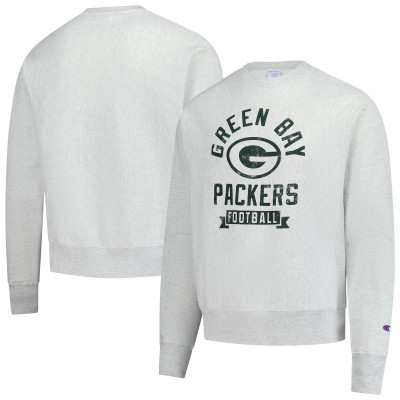 Кофта Green Bay Packers Champion Heather Gray Reverse Weave Fleece