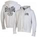 Pittsburgh Steelers Champion Heather Gray Reverse Weave Full-Zip Hoodie Pittsburgh Steelers Champion Heather Gray Reverse Weave Full-Zip Hoodie