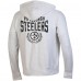 Pittsburgh Steelers Champion Heather Gray Reverse Weave Full-Zip Hoodie