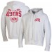 San Francisco 49ers Champion Heather Gray Reverse Weave Full-Zip Hoodie