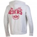 San Francisco 49ers Champion Heather Gray Reverse Weave Full-Zip Hoodie