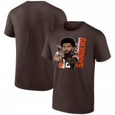 Футболка Cleveland Browns Shedeur Sanders Brown Graphic Player