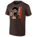 Футболка Cleveland Browns Shedeur Sanders Brown Graphic Player