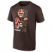 Футболка Cleveland Browns Shedeur Sanders Brown Graphic Player