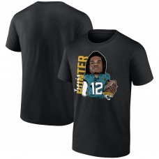 Jacksonville Jaguars Travis Hunter Black Graphic Player T-Shirt Jacksonville Jaguars Travis Hunter Black Graphic Player T-Shirt