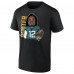 Jacksonville Jaguars Travis Hunter Black Graphic Player T-Shirt