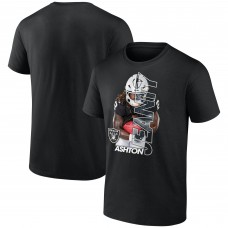 Las Vegas Raiders Ashton Jeanty Black Graphic Player T-Shirt