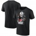 Las Vegas Raiders Ashton Jeanty Black Graphic Player T-Shirt