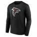 Именная футболка с длинным рукавом Atlanta Falcons Black Team Authentic