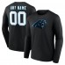 Футболка с длинным рукавом Carolina Panthers Black Team Authentic Custom Name & Number Футболка с длинным рукавом Carolina Panthers Black Team Authentic Custom Name & Number