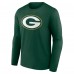 Футболка с длинным рукавом Green Bay Packers Green Team Authentic Custom Name & Number