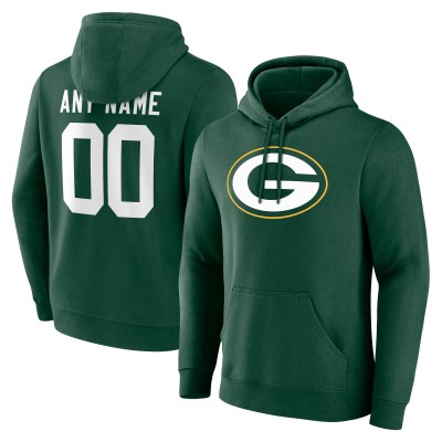 Именная толстовка Green Bay Packers Green Team Authentic
