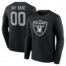 Las Vegas Raiders Black Team Authentic Custom Name & Number Long Sleeve T-Shirt Las Vegas Raiders Black Team Authentic Custom Name & Number Long Sleeve T-Shirt