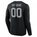 Las Vegas Raiders Black Team Authentic Custom Name & Number Long Sleeve T-Shirt